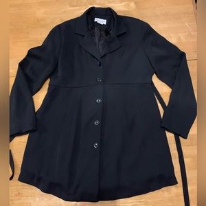 🧸 DAN HOWARD MATERNITIES Black BLAZER tie TOP S